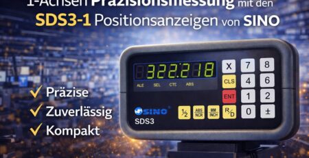ie 1-Achsen Positionsanzeigen von SINO sind eine zuverlässige Lösung für die Messung von Positionen und Bewegungen entlang einer einzelnen Achse