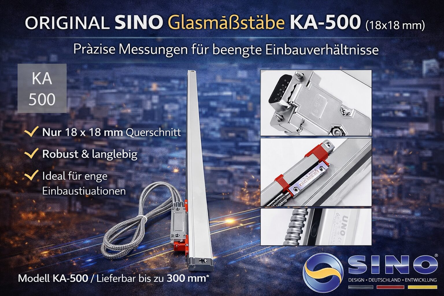 SINO KA500 (18x18xmm) Masstab