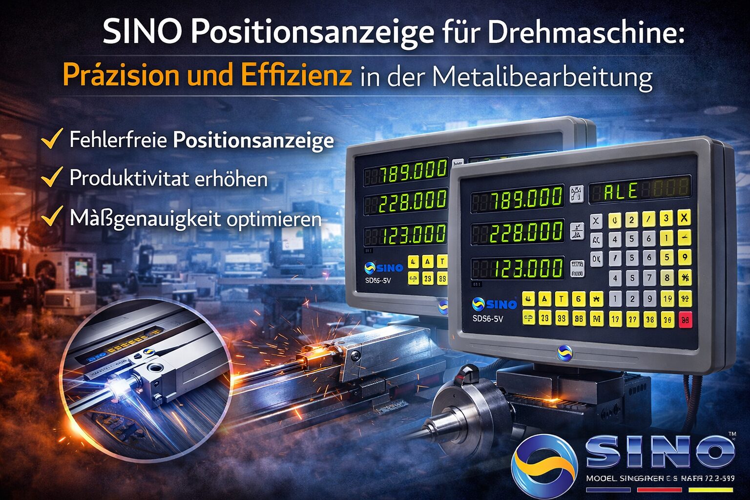 SINO-Positionsanzeige und glasmasstaebe -fuer-Drehmaschine-–-Praezision-und-Effizienz-in-der-Metallbearbeitung