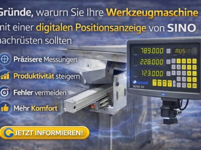 Warum Sie Ihre Werkzeugmaschine mit einer digitalen Positionsanzeige von SINO nachrüsten sollten