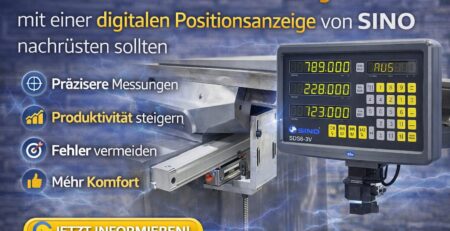 Warum Sie Ihre Werkzeugmaschine mit einer digitalen Positionsanzeige von SINO nachrüsten sollten