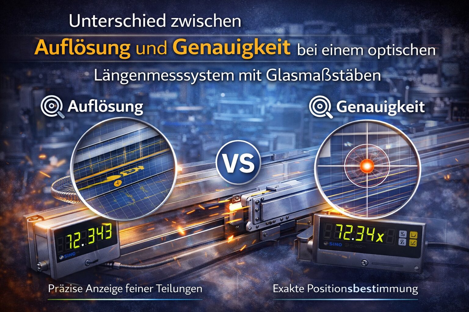 SINO positionsanzeigen mit maximalaer genauigkeit