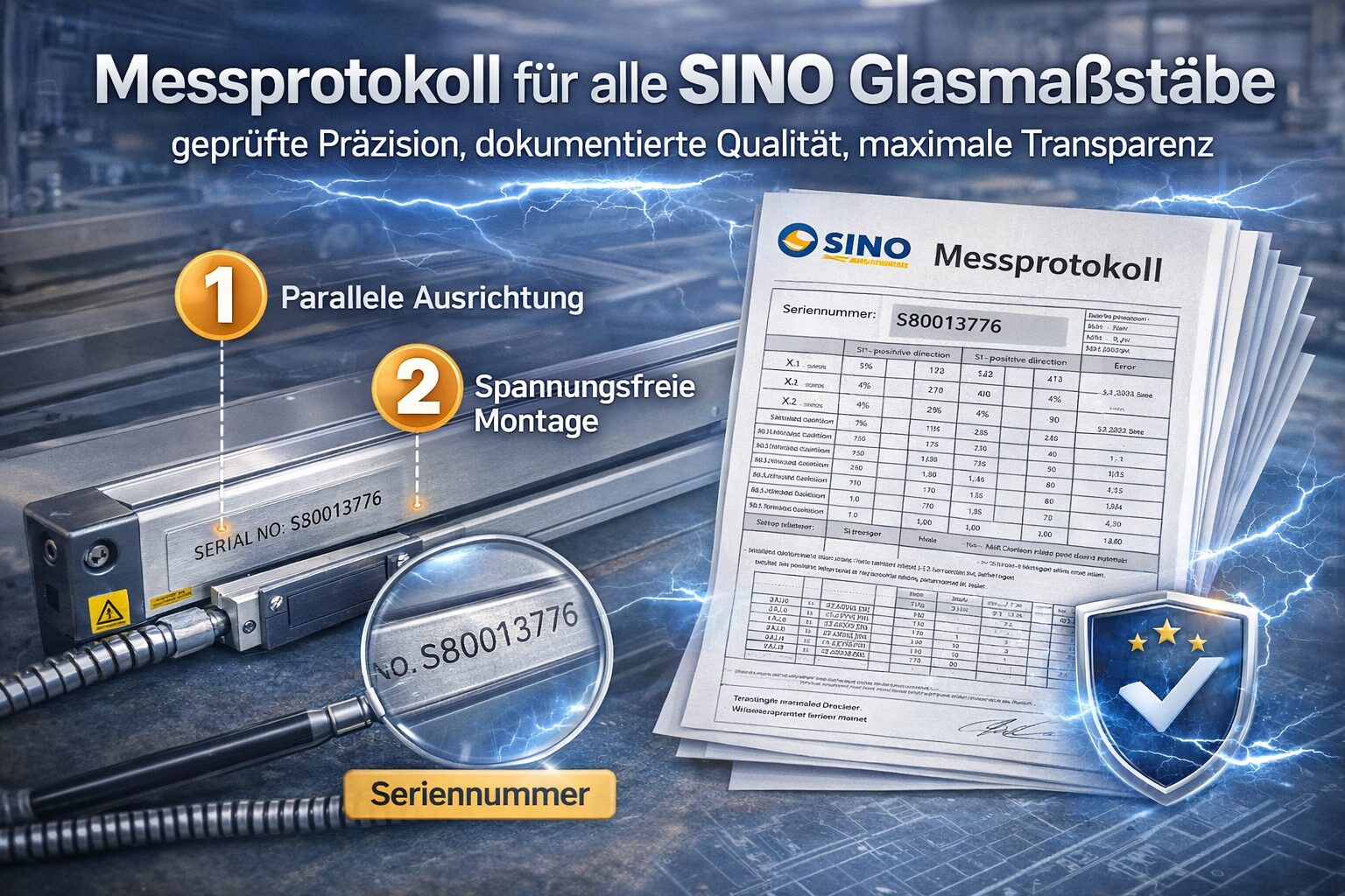 Messprotokoll sino masstäbe