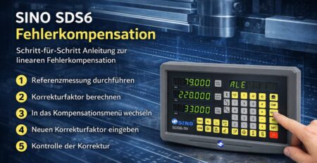 SINO SDS6 Fehlerkompensation Drehmaschine Anleitung
